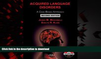 Best books  Acquired Language Disorders: A Case-Based Approach online to buy