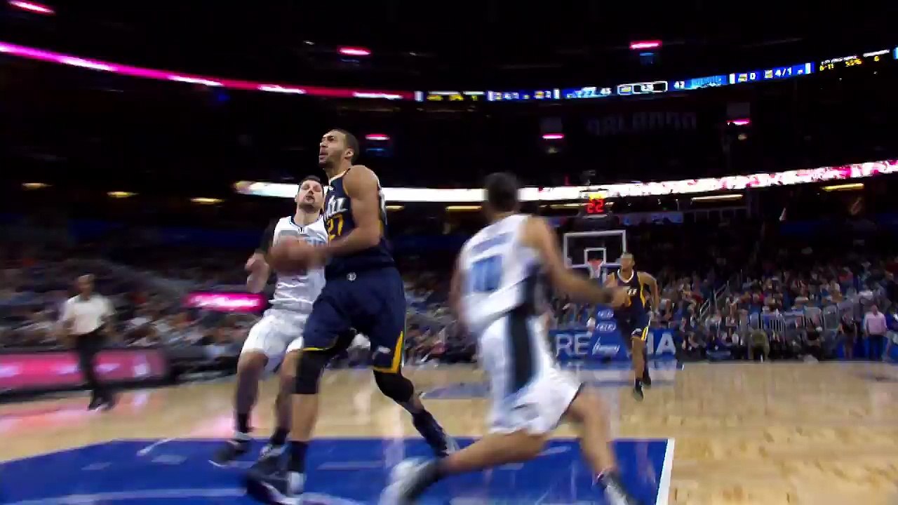 Rudy Gobert Delivers a Poster Dunk On the Fastb...
