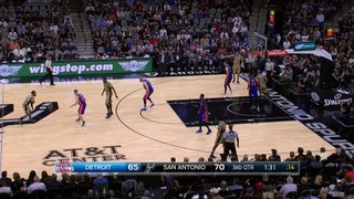 Manu Ginobili's Wild 3-Pointer from Corner - Pistons vs Spurs - Nov 11, 2016 - 2016-17 NBA Season