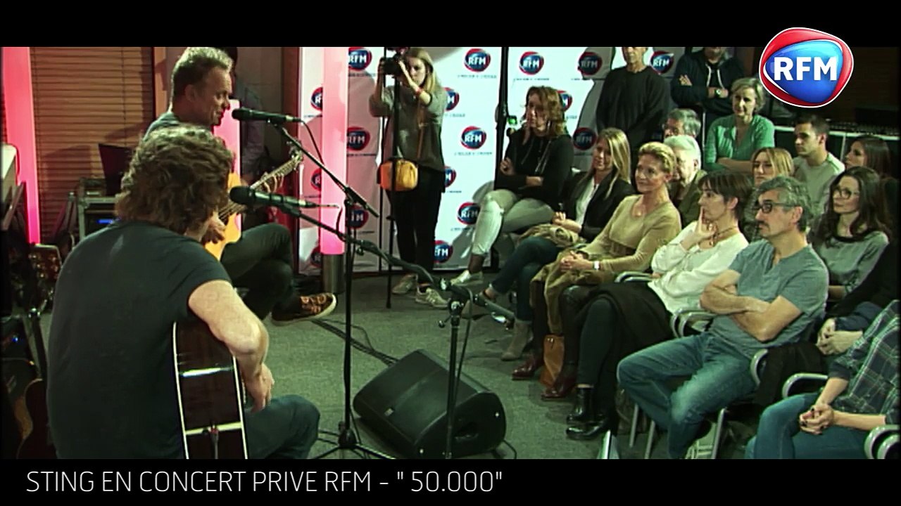 Live acoustique Sting chez RFM   50 000