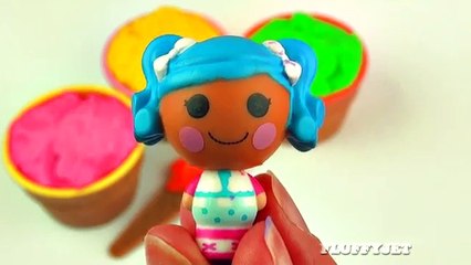 Play-Doh Ice Cream Surprise Egg Toys Disney Frozen Peppa Pig Thomas Tank Dora Lalaloopsy FluffyJet