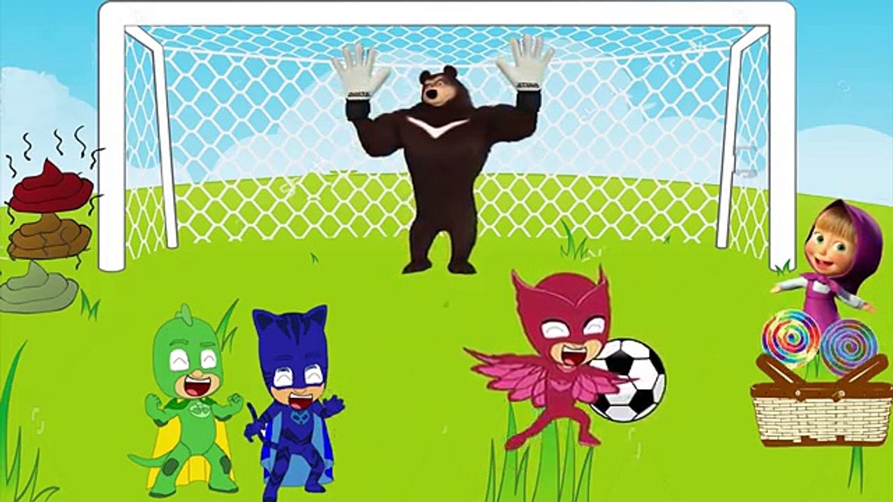 #PJ Masks vs #Masha and The Bear The Football Match PJ Masks #Catboy #Owlette #Crying For Losers