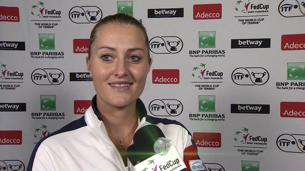 Fed Cup - Mladenovic : "Karolina est une bonne copine"