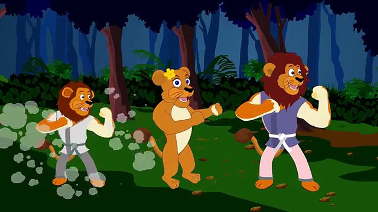 Finger Family Epic Battles Crazy Lion Vs Fox | Finger Family Nursery Rhymes