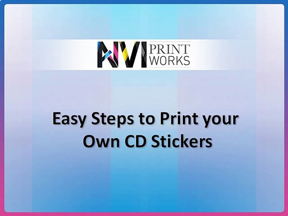 Easy Steps to Print Your Own CD Stickers