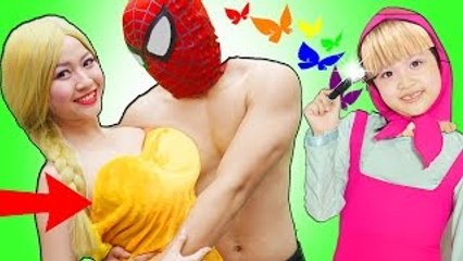 Spiderman Frozen Elsa vs Pirates Maleficent save Snow White Spiderman Superhero In Real Life Prank