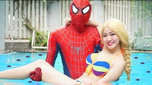 BURIED ALIVE Spiderman vs Frozen Elsa Baby Anna Prank Hulk Superman Family Fun Superheroes IRL movie