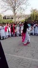 Cute Pathan Girl Dancing In College