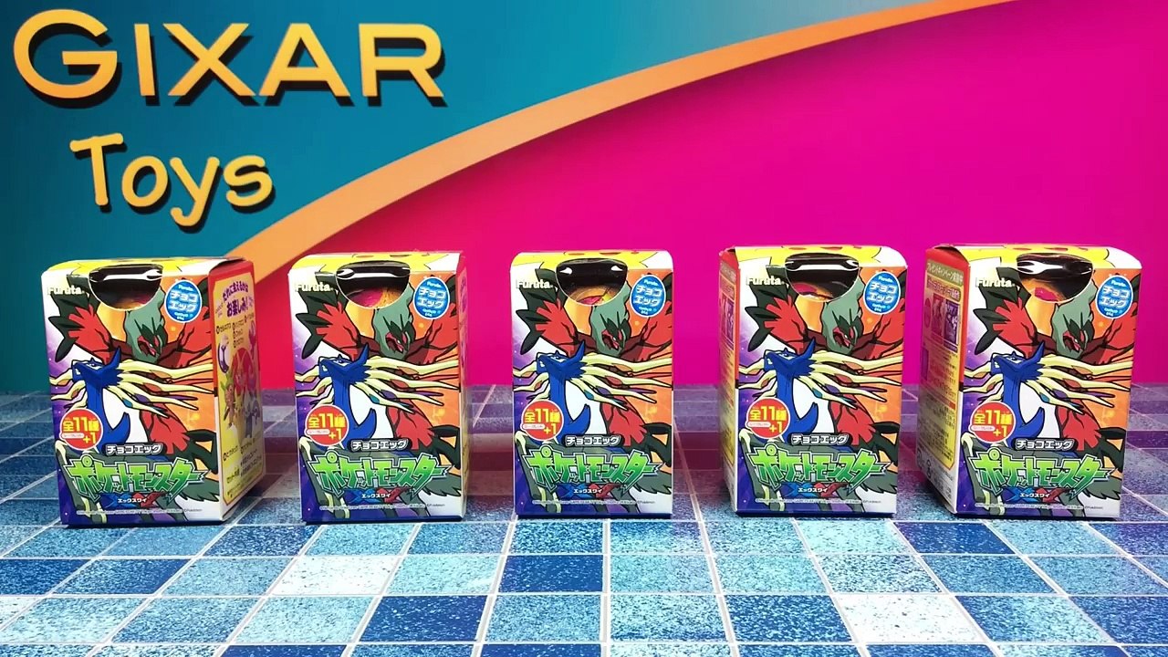 Pokemon Chocolate Surprise Eggs - 5 Pokemon XY Toys-qd3L3iWkXa8