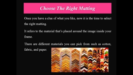 Tips to consider when exploring option in picture framing