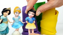 Disney princess surprise eggs play doh toys collection Cinderella, Jasmine, Snow White, Belle, Ariel-e0UXZp3FdnM