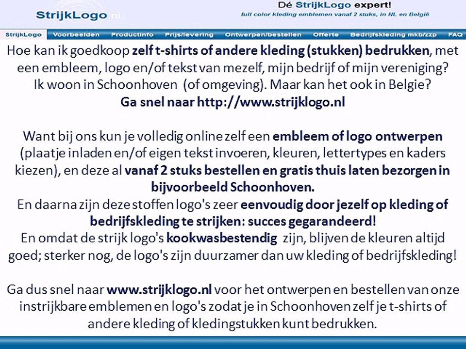 Zelf kleding bedrukken Schoonhoven