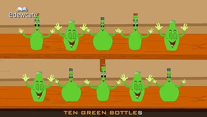 Edewcate english rhymes - Ten Green Bottles Hanging on the Wall