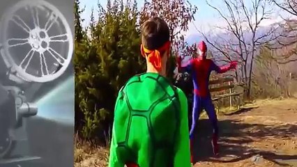 Ninja Turtle Vs Little Red Cap Vs Evil Witch Vs Spiderman - Funny Superhero Movie 2016
