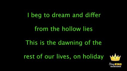 Green Day - Holiday KARAOKE / INSTRUMENTAL