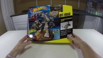 FUNNY HOT WHEELS MONSTER JAM CRASH FUN MAX D BATTLE Play Set- Opening Toys & Playing