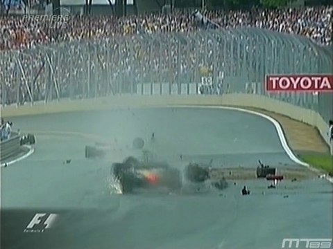 Formula1 2003 Interlagos GP Massive Crash Alonso Webber red Flag