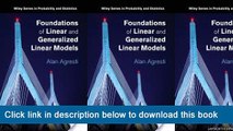 ]]]]]>>>>>(eBooks) Foundations Of Linear And Generalized Linear Models