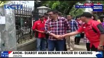 Djarot Tinjau Lokasi Banjir di Cakung