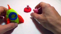 Education Video Peppa Pig is Building a Rocket For Brother George Pig Plasticine Play-Doh