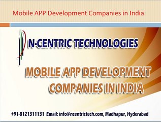 Mobile App Development Companies in India | Mobile App Companies