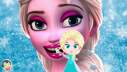 Elsa Makeup Prank Learn Colors with Braces Finger Family Song - Video for Kids-uv575YcmWi8