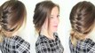 3 minute Braided Updo Hairstyle / Quick and Easy Updo