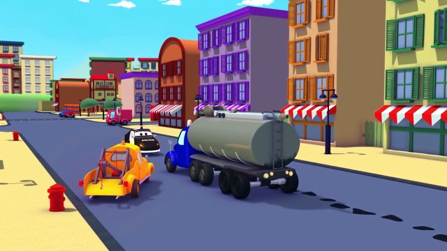 Эвакуатор Том и танкер в Автомобильный Город _ Мультфильм для детей