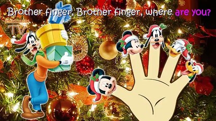 Mickey Mouse Christmas Finger Family / Nursery Rhymes