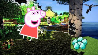 NEW MINECRAFT Peppa Pig FULL English Episodes Coloring Transforming Videos For Kids