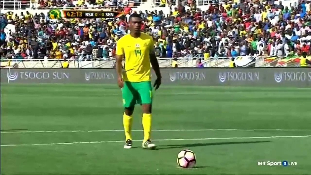 South Africa vs Senegal 1-0  Thulani Hlatshwayo Goal  CAF 12-11-2016