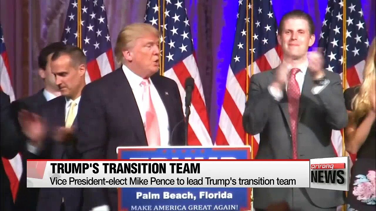 Vice President-elect Mike Pence to lead Trump's transition team