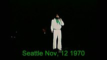 Elvis Presley on stage in Seattle November 12, 1970