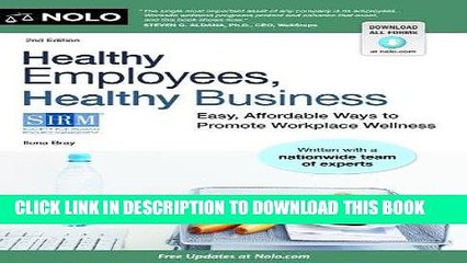 [PDF] Healthy Employees, Healthy Business: Easy, Affordable Ways to Promote Workplace Wellness