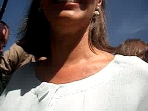 Ségolène Royal 25 Août à Melle - Arrivée