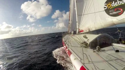 Un beau sillage pour Alan Roura / Vendée Globe