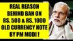 Real Reason By PM Narendra Modi Banning Old Rs. 500 & Rs. 1000 Currency Note In India !