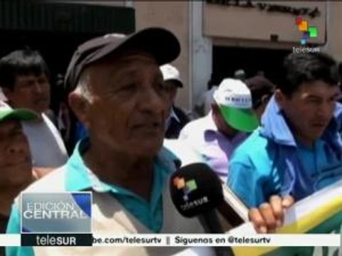 Campesinos peruanos rechazan norma que los podría dejar sin agua