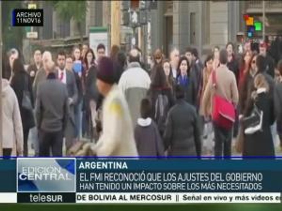 Gob. argentino acata recomendaciones del FMI