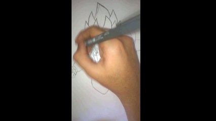 Teste Speed Drawing Goku SSJ God