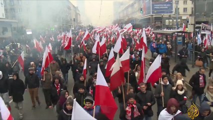 مظاهرات في بولندا تدعو لطرد الأجانب واللاجئين
