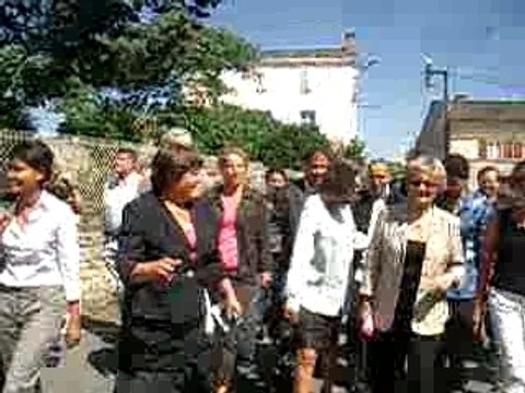 Ségolène Royal à Melle le 25 Août - Arrivée
