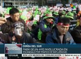 Miles de surcoreanos exigen la renuncia de la presidenta Park Geun-hye