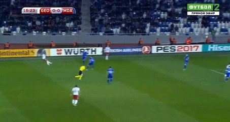 1-0 Valeri Qazaishvili  Goal HD - Georgia vs Moldova 12.11.2016