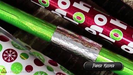 Wrapping the roll of toilet paper with aluminum foil