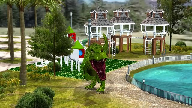 Dinosaur Vs Pig Fight | Dinosaurs Cartoons For Children | Pig Dinosaurs Animal Videos For children