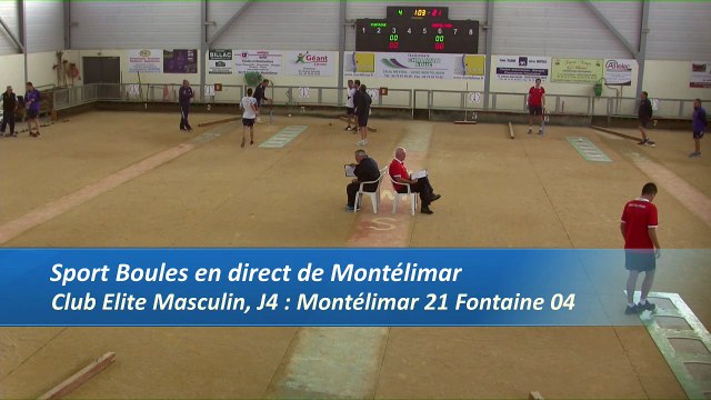 Troisième tour, tir progressif, Club Elite Masculin, J4, Montélimar contre Fontaine, Sport Boules, saison 2016-2017