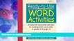 Big Sales  Ready-to-Use Word Activities: Unit 1, Includes 90 Sequential Activities for Building