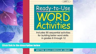 Big Sales  Ready-to-Use Word Activities: Unit 1, Includes 90 Sequential Activities for Building