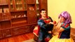 Superman and Princess Snow White POISONED! w/ EVIL Witch & Superhero in Real Life!